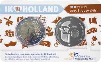 Holland Coin Card 2 Euro 2015 Coincard Zilver